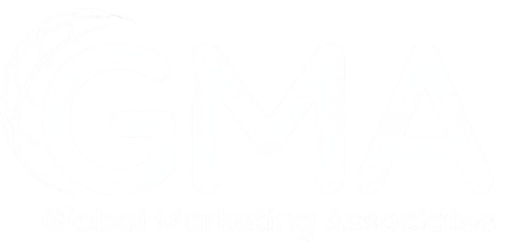 Global Marketing Associate logo white
